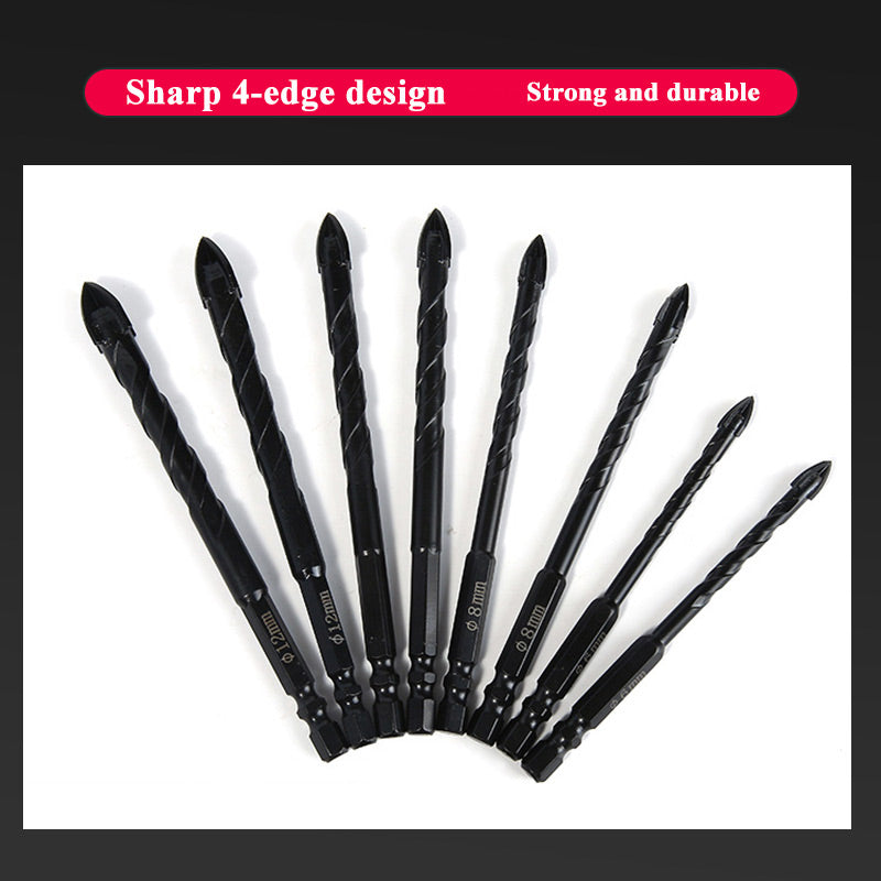 🔥Special Offers 50% OFF🔥4-edge Cross Drill Bit Set 7pcs