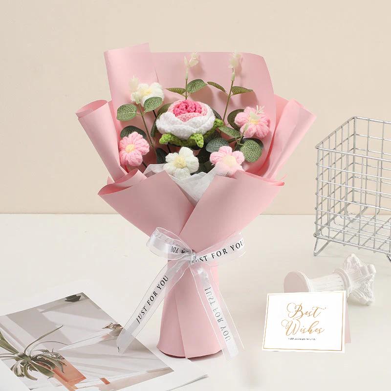 🔥【Mother's Day Special Offer!】🔥Handmade Delicate Crochet Flower Bouquet