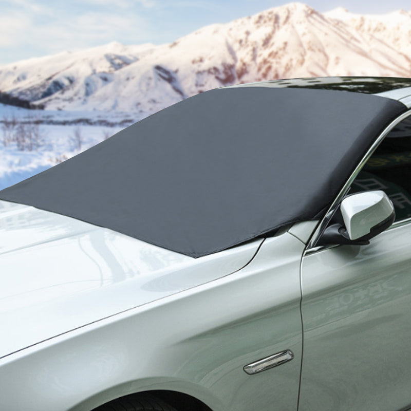 🚗 BUY 2 GET 1 FREE! ✨ 4-Layer Magnetic Windshield Car Cover - Thermal Insulation & Frost Protection with Easy Installation ❄️🔗