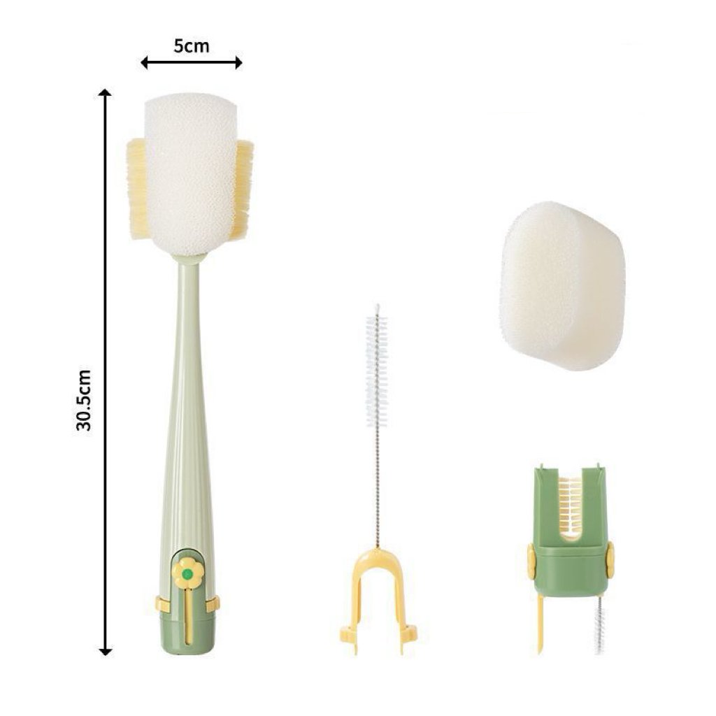 🧽5-in-1 Bottle Cleaning Brush (Multifunctional)🥤For Cup Lid Cleaning & Home Kitchen Tasks