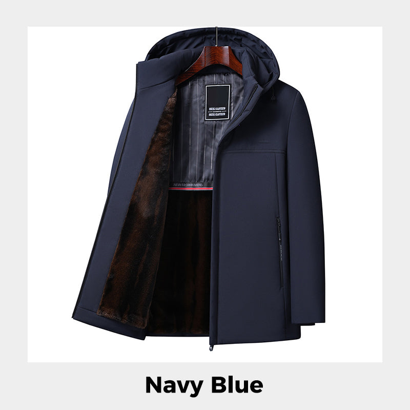 🧥50% OFF NOW! 🔥 Men's Hooded Parka - Insulated and Waterproof, Ultimate Winter Comfort