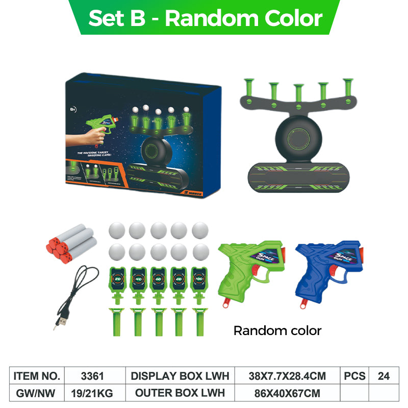 🎅Xmas Sales - 50% OFF🎄Glow-in-the-Dark Shooting Target Practice Kids Shooting Toy Gun Set