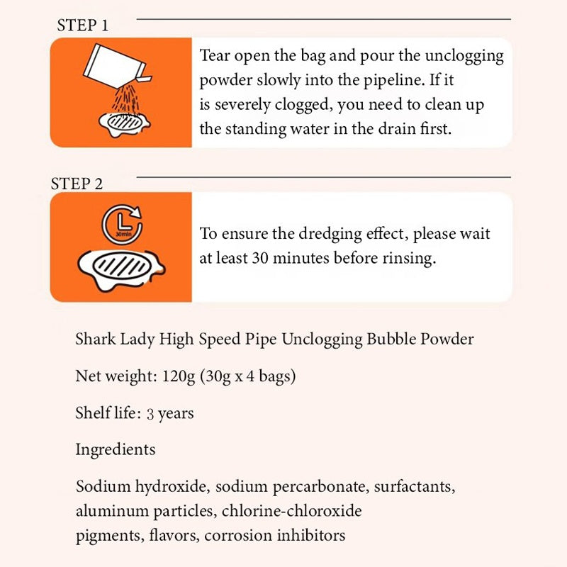 ⏳Time-limited Special⌛Multi-Use Powerful Anti-Clog Drain Cleaner Powder