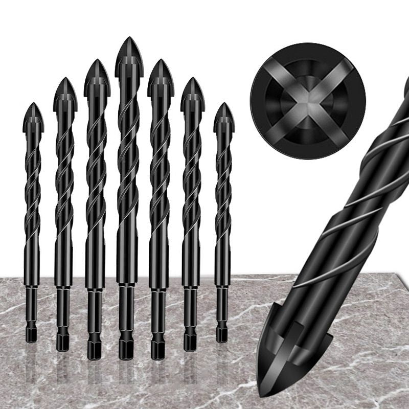 🔥Special Offers 50% OFF🔥4-edge Cross Drill Bit Set 7pcs