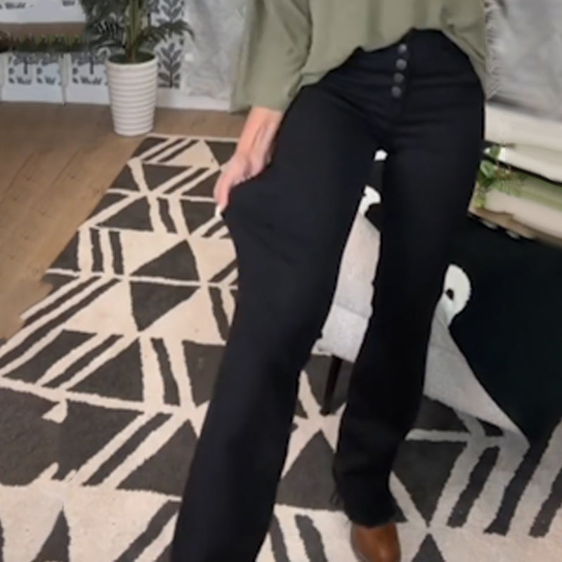 đ„HOT SALE 50% OFFđ„ Womenâs Button-Fly Bootcut Jeans