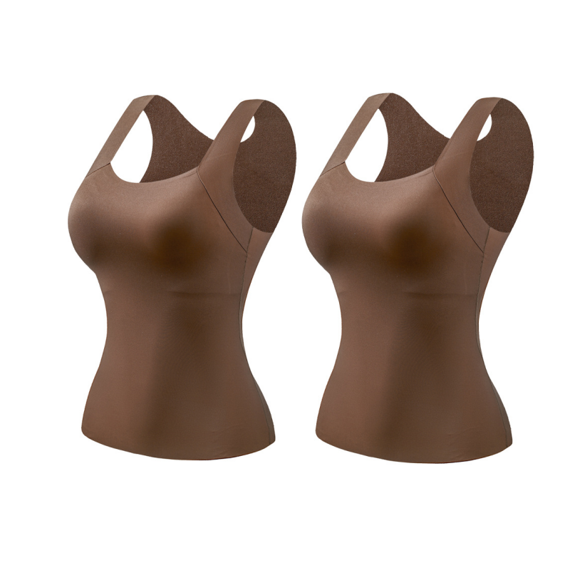 📢50% OFF!⏰Women’s U-Neck Thermal Tank with Built-In Bra – Warm, Supportive & Braless Comfort ❄️❤️