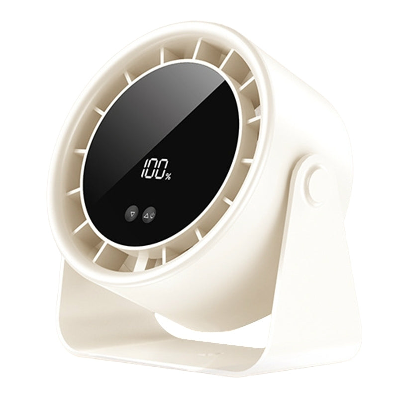100-Speed Mini Silent Desk Fan with Digital Display