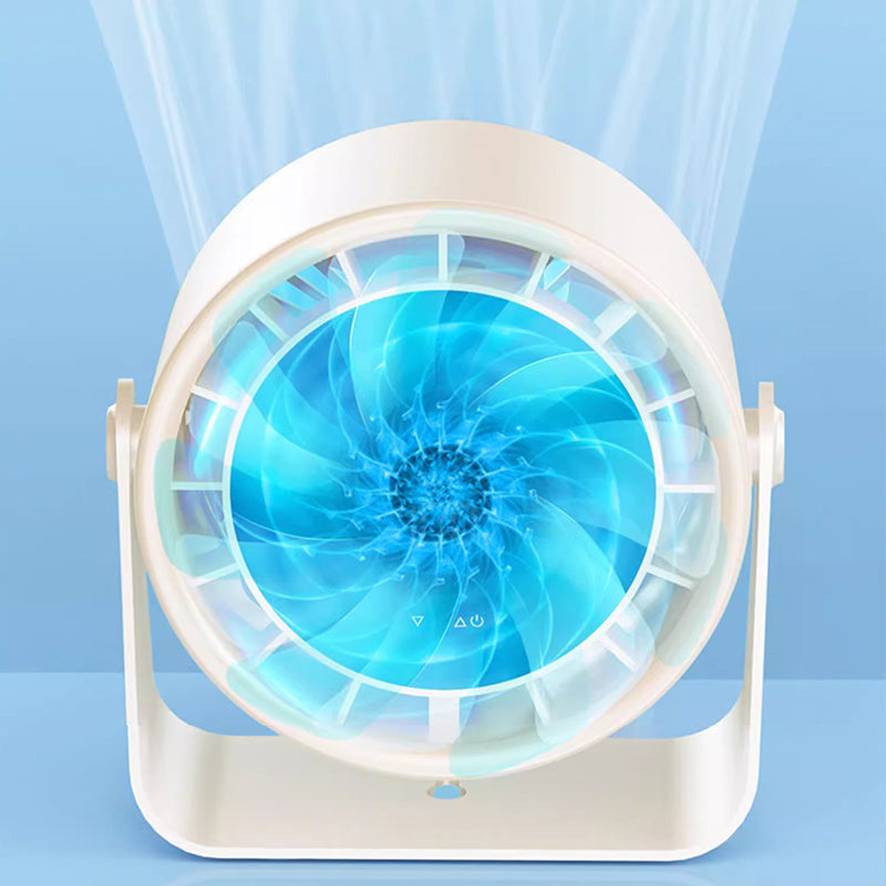 100-Speed Mini Silent Desk Fan with Digital Display