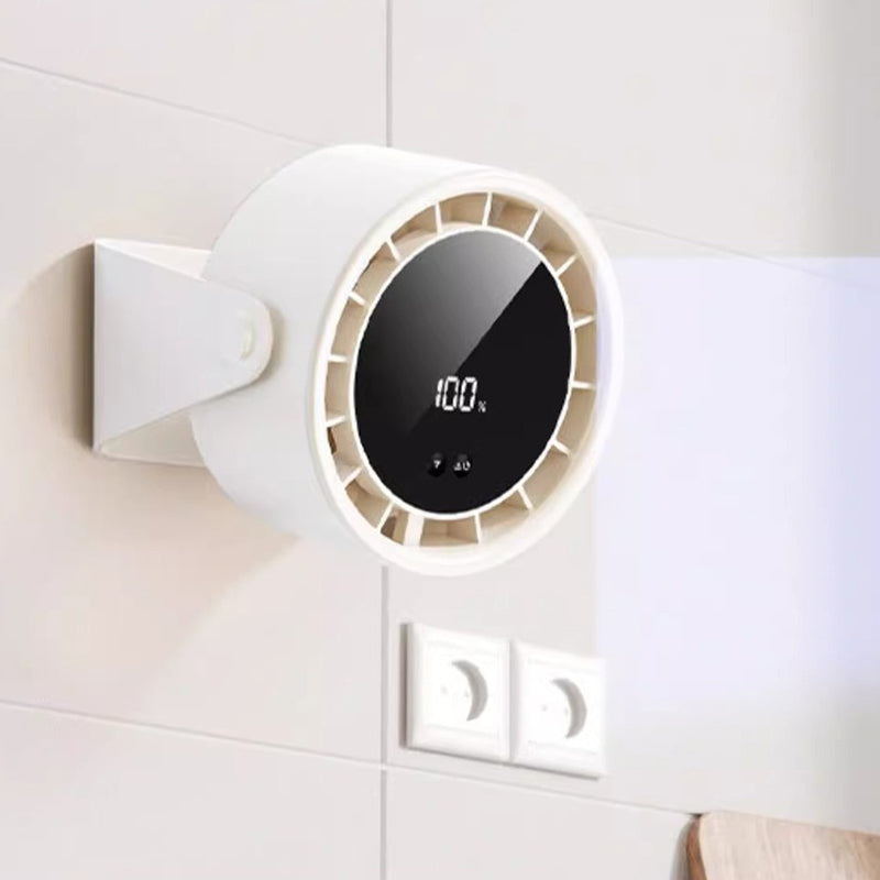 100-Speed Mini Silent Desk Fan with Digital Display