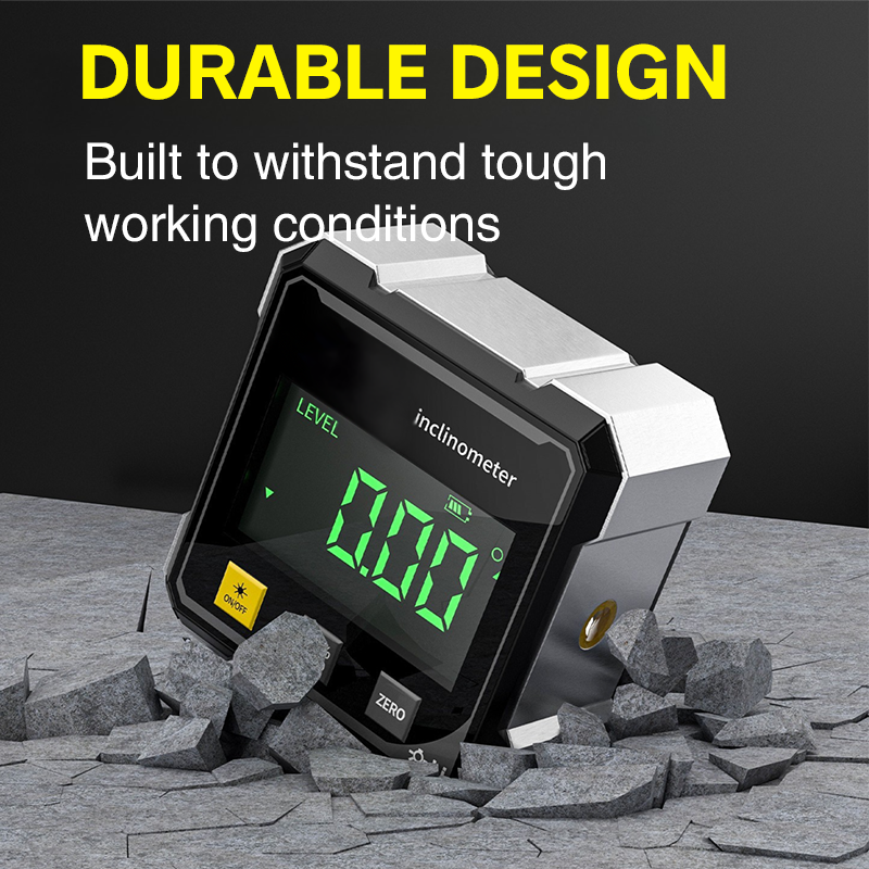 🔥Hot Sale 50% OFF🔥Buy 2 Save £10💥4-Side Magnetic Digital Angle Gauge with Laser