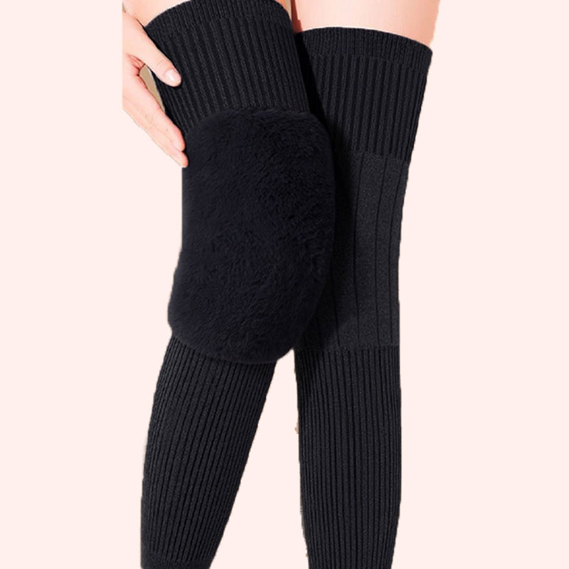 🦵 NOW 50% OFF! ✨ Warm, stretchy long knee pads - elastic thermal fleece for outdoor activities and joint support ❤️