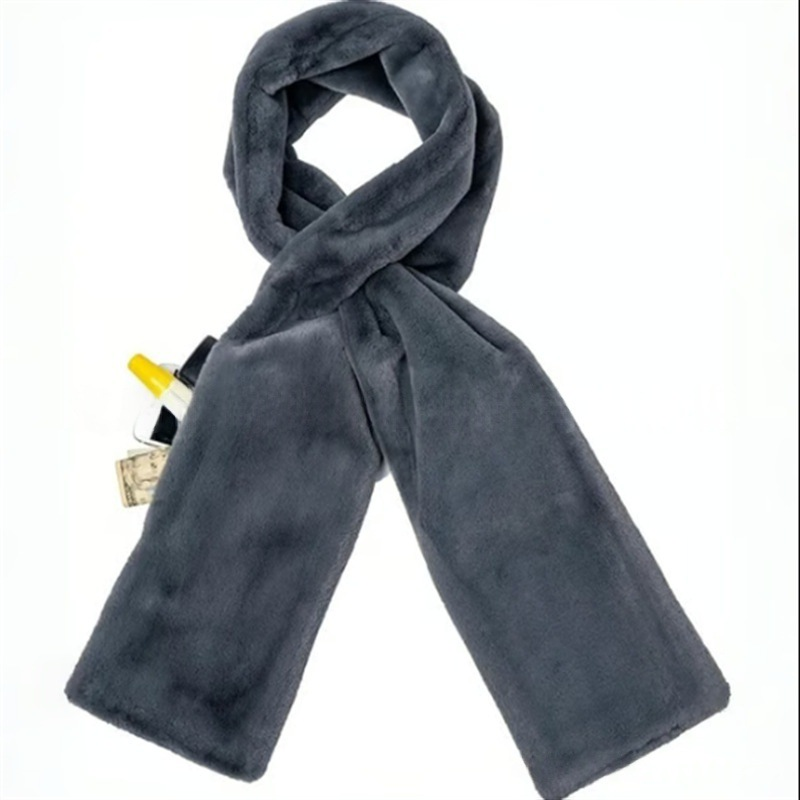 🧣 50% OFF NOW! 🎉 Cozy Scarf with Hidden Pocket – Warm, Soft & Secure Zipper