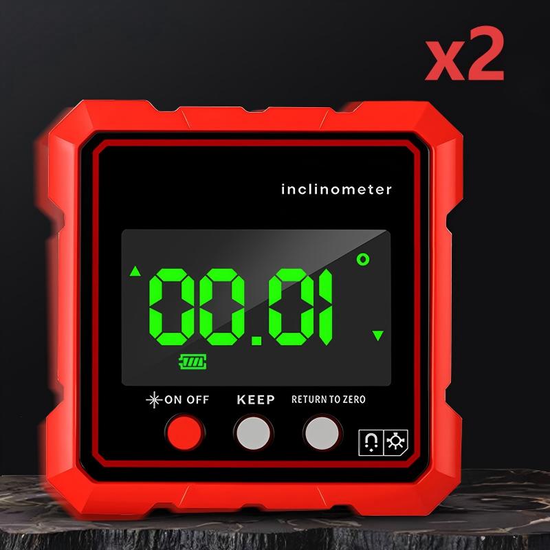 High-Precision Magnetic Inclinometer with LED Display