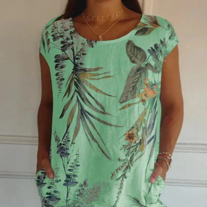 ๐ 50% OFF! ๐ Women's Short Sleeve Printed Dress โ Lightweight, Flattering Fit & Everyday Spring Style ๐ธ
