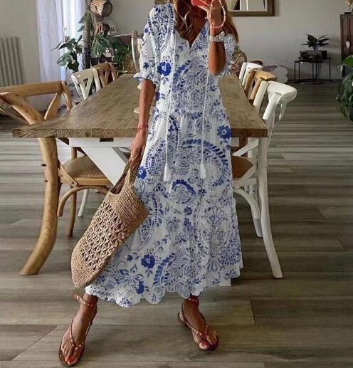 đHot Promotion 49% OFFđ„ Women's V-Neck Maxi Dress