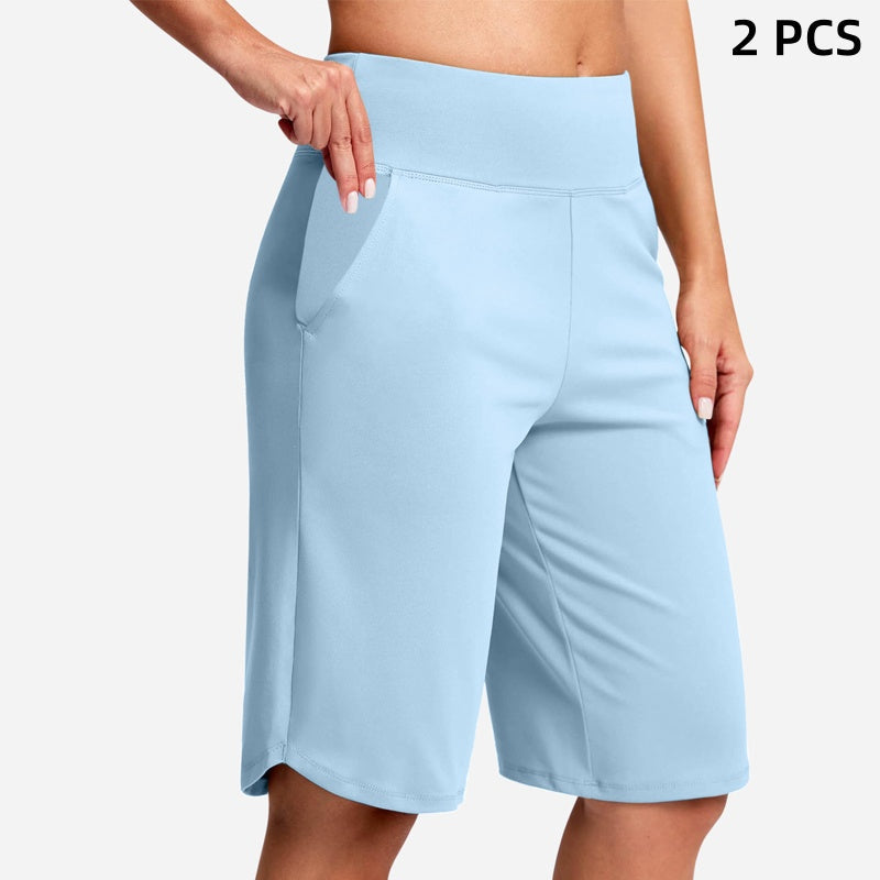 ⏰Limited Time Sale 50% Off✨Women's High-Waist Yoga Shorts with Pockets