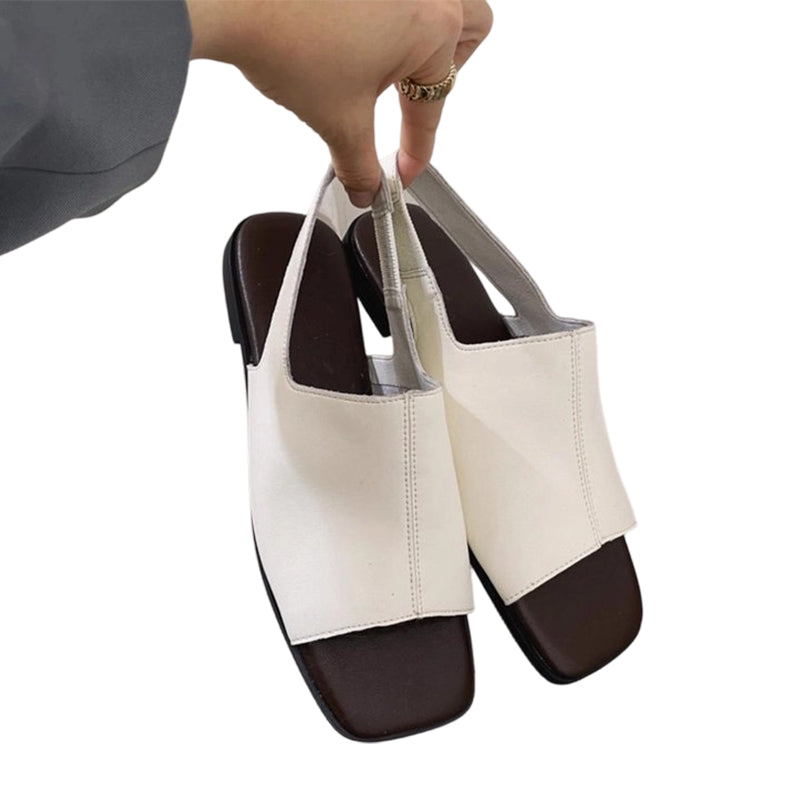๐ก 50% OFF NOW ! ๐ Women's Retro Square Toe Slingback Sandals โ Stylish Retro Look, Comfort Fit & Trendy Daily Footwear โจ