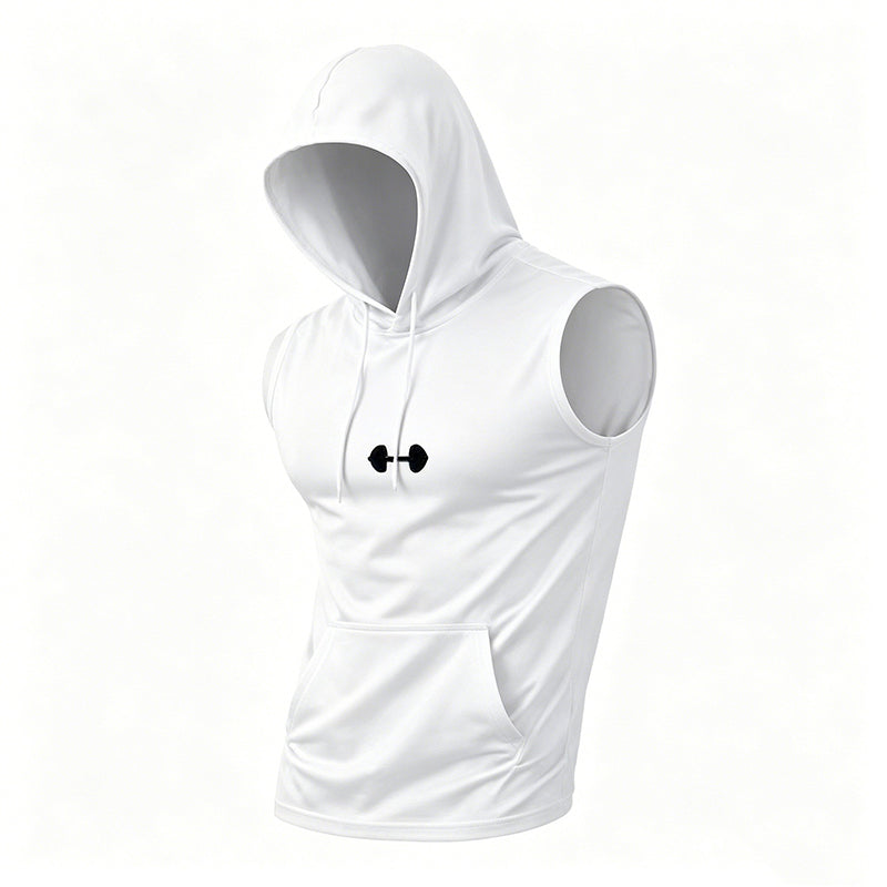 ๐๏ธ Men's Athletic Sleeveless Hoodie Vest โ Breathable Moisture-Wicking | Perfect for Workout & Running