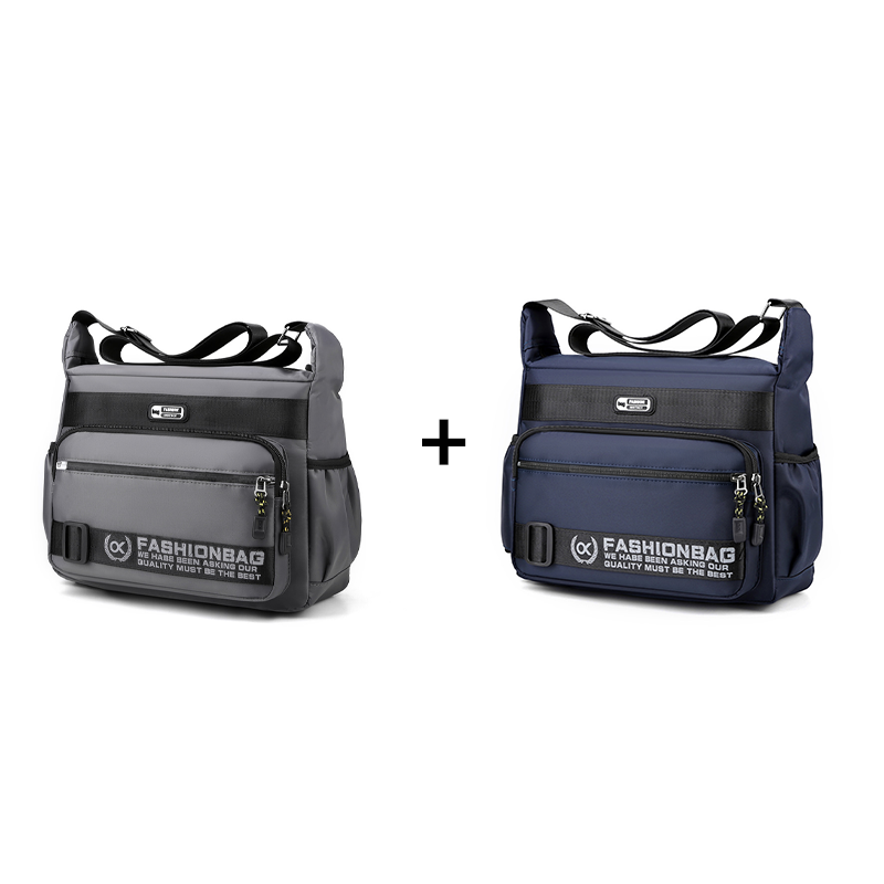 👜 LIMITED-TIME 50% OFF! Men's Large Capacity Multi-Pocket Crossbody Bag, Water Resistant Nylon Casual Messenger Shoulder Bag
