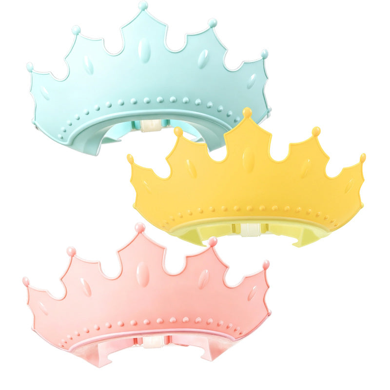 đ50% OFF NOW! Adjustable Crown Kids Shampoo VisorâSoft Silicone Waterproof Bath Shower Cap, Ear Protection Shampoo Guard, Happy Bath Time Accessory for Toddlers & Children
