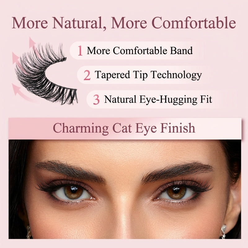 🏆 Last Day Special Price £9.99 🔥 Buy One Get One Free 🎁  💐Waterproof & Reusable Self-Adhesive Eyelashes