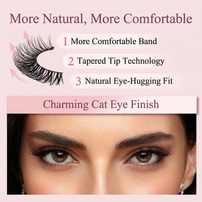 🏆 Last Day Special Price £9.99 🔥 Buy One Get One Free 🎁  💐Waterproof & Reusable Self-Adhesive Eyelashes