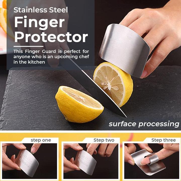 🔥Hot Sale 48% OFF - Stainless Steel Finger Guard - Buy 3 Get 2 Free Now
