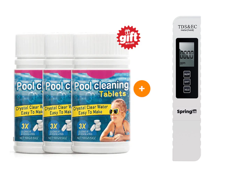 🏊‍♂️ Pool Cleaning Tablets for Crystal Clear Water – Drop, Dissolve, Dive In! 🌊✨