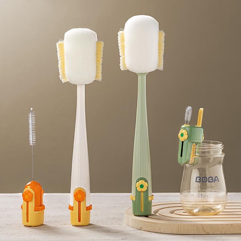 🧽5-in-1 Bottle Cleaning Brush (Multifunctional)🥤For Cup Lid Cleaning & Home Kitchen Tasks