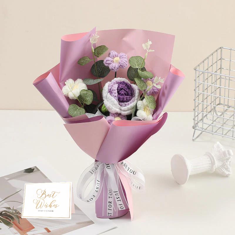 🔥【Mother's Day Special Offer!】🔥Handmade Delicate Crochet Flower Bouquet