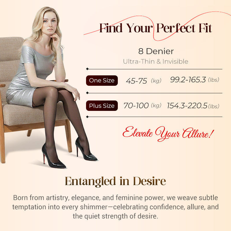 💝 Valentine's Day Special Offer 💝 8D Oil-Sheen Rose Lace Stockings