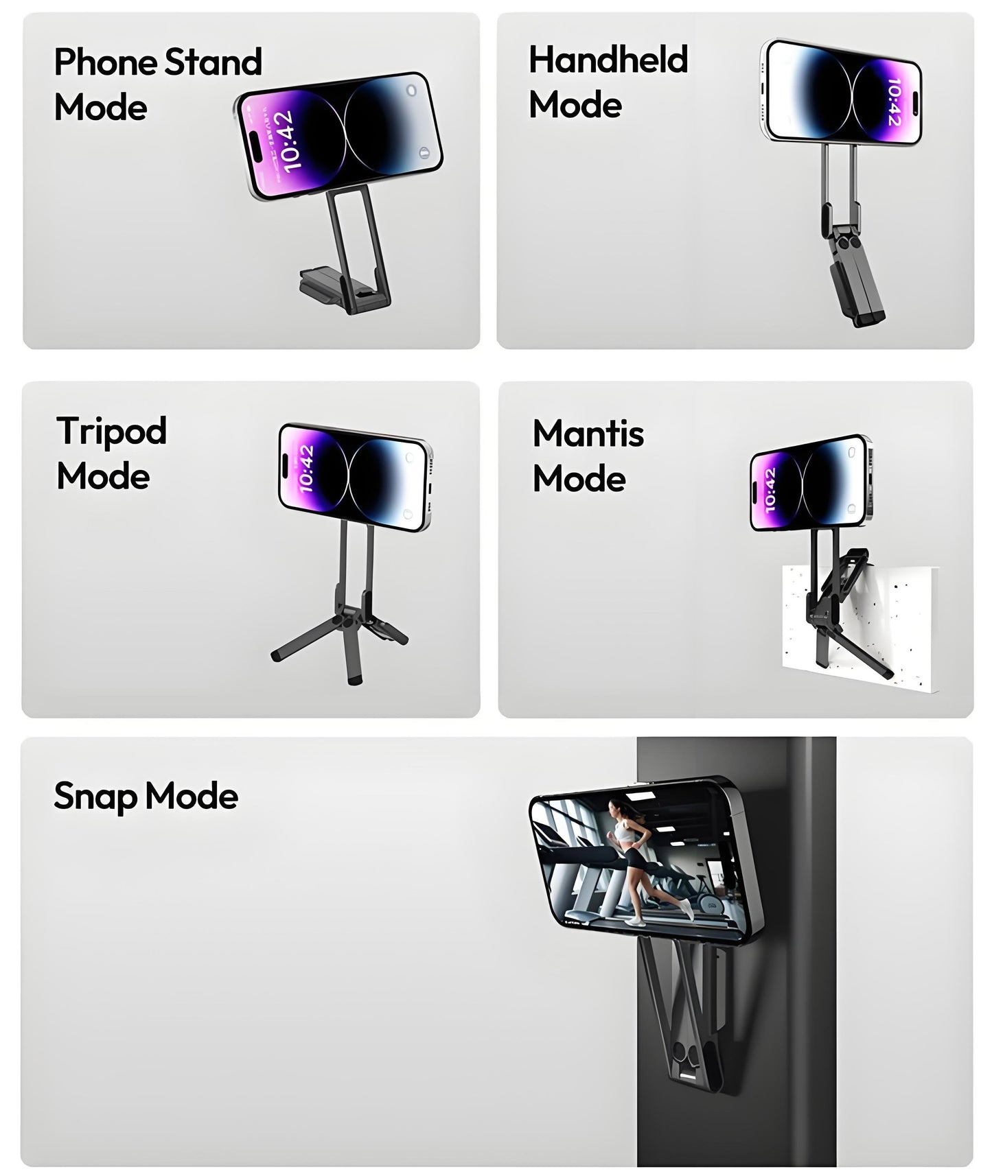 🔥HOT SALE 🔥Magnetic Climbing Buckle, Multi-Functional Portable Foldable Live Streaming Selfie Tripod