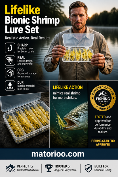 Bionic Shrimp Soft Bait Set for Fishing