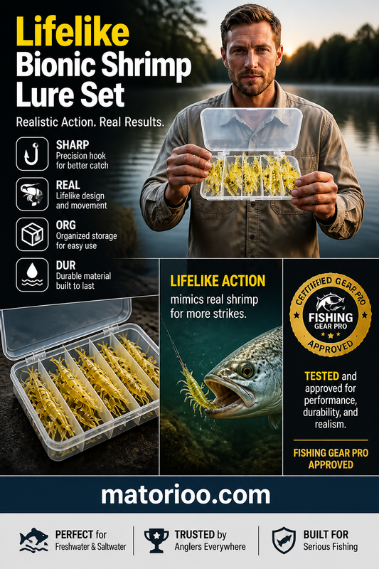 Bionic Shrimp Soft Bait Set for Fishing