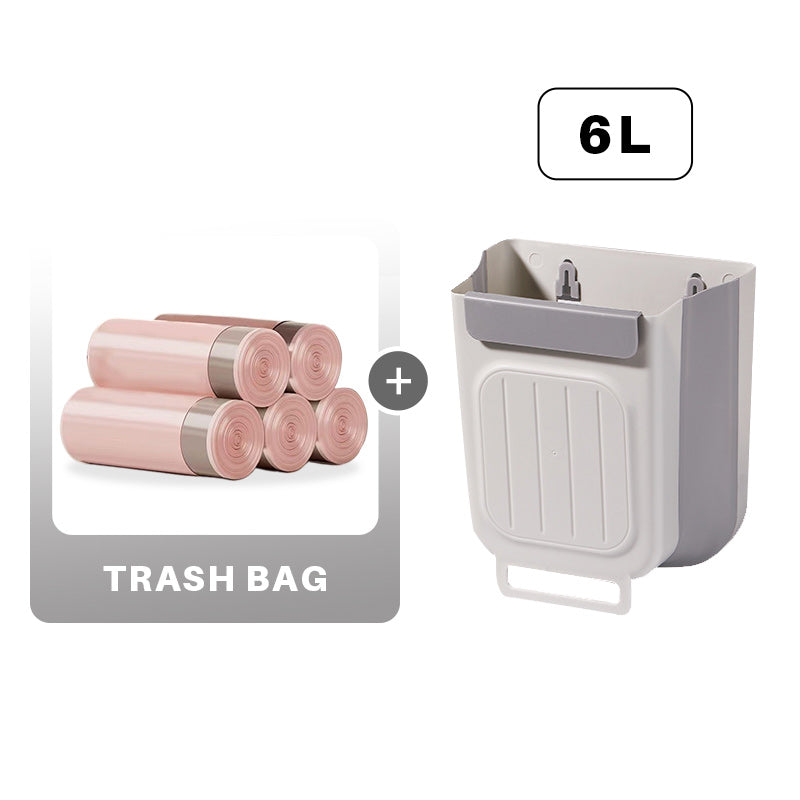 Multipurpose Hanging Collapsible Trash Can for Kitchen