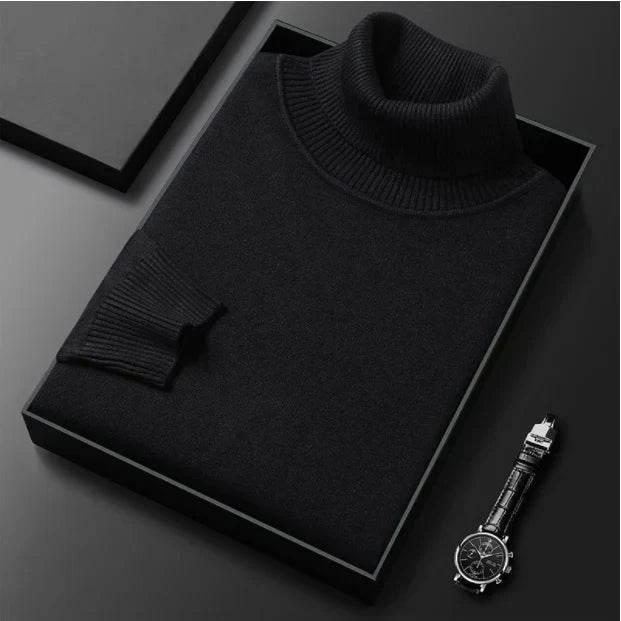 ⏳ Hot Sale!  ⏰Men's Solid Color Premium Turtleneck Sweater👔