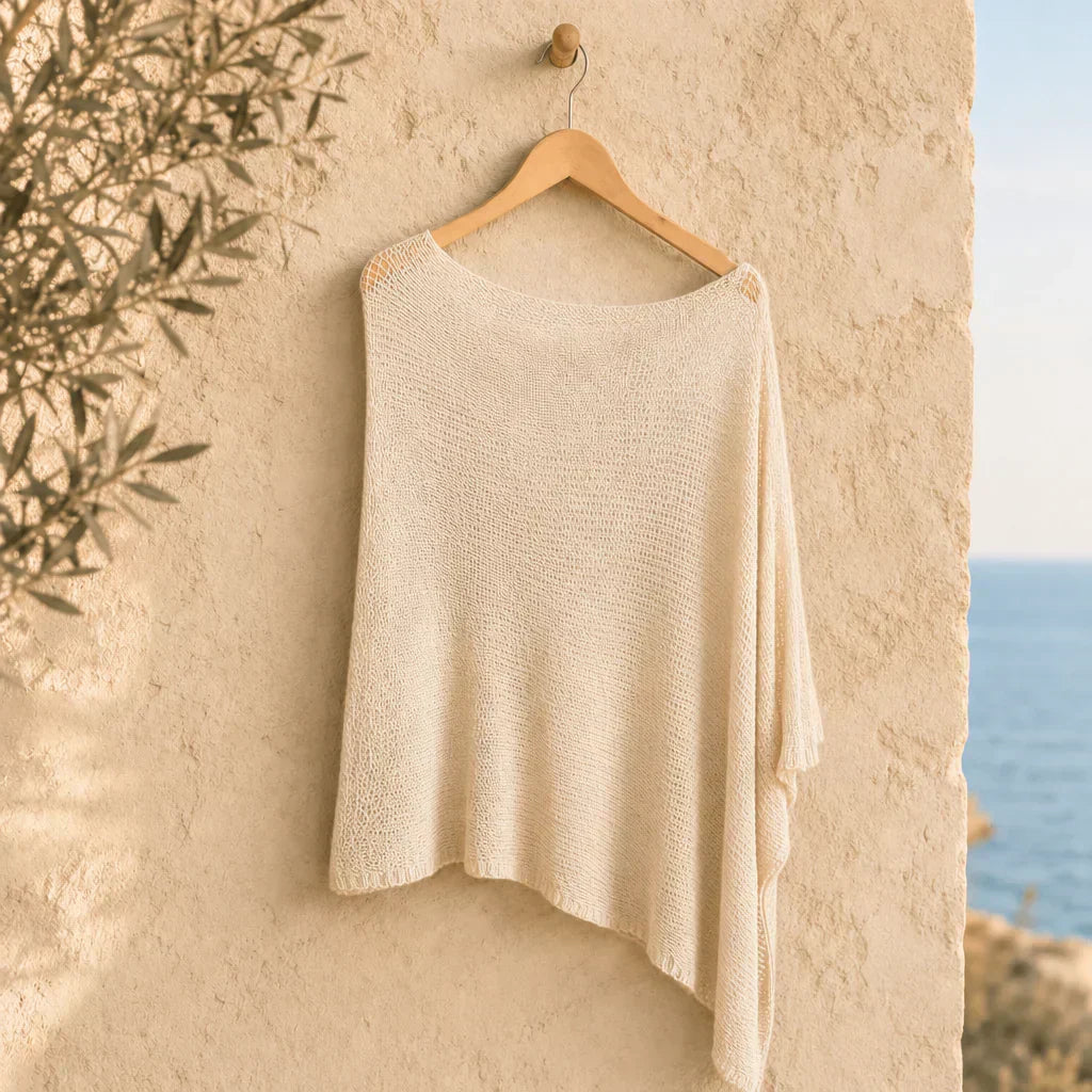 🌺Summer Hot Sale 50% OFF💐Women's Hollow Out Knit Shawl Poncho