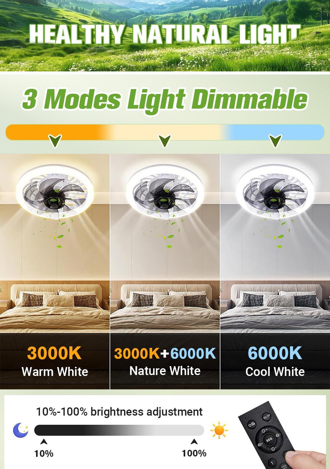 💥2026 HOT SALE 50% OFF💥 2-in-1 Ultra-Quiet Ceiling Fan Light with Remote & 6 Speeds 💡🌬️ | Dimmable, Energy-Saving & Perfect for UK Homes 🇬🇧
