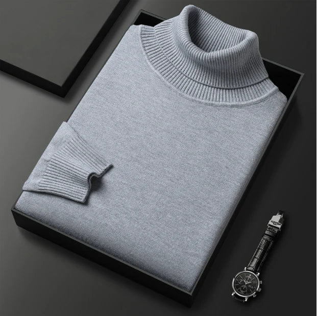 ⏳ Hot Sale!  ⏰Men's Solid Color Premium Turtleneck Sweater👔