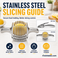 🍋50% OFF NOW! Creative Kitchen Slice Cutting Tool, Food‑Grade Aluminum Alloy Hand‑Held Slicer, Quick Slicing Holder for Lemon, Tomato, Onion & Soft Fruits Vegetables