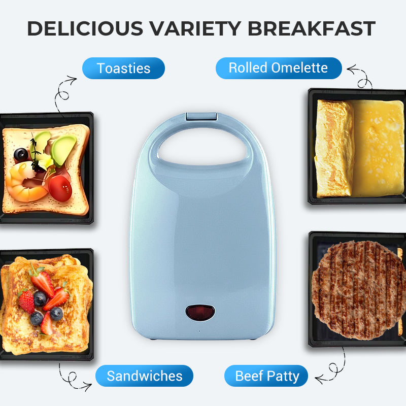 Compact Multi-Function Fast Heating Sandwich Maker