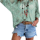 💐Spring Day Sale ⚡50K+ SOLD!✨Womens Bohemian-Inspired Beige Crochet Top with V-Neck