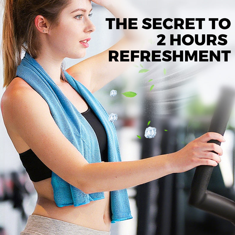 ⏰Summer Sale Buy 1 Get 1 Free❄💦Cold Sweat Towel You Can Use Anywhere, Anytime! Reusable Soft Absorbent Cooling Portable– UK Ready!