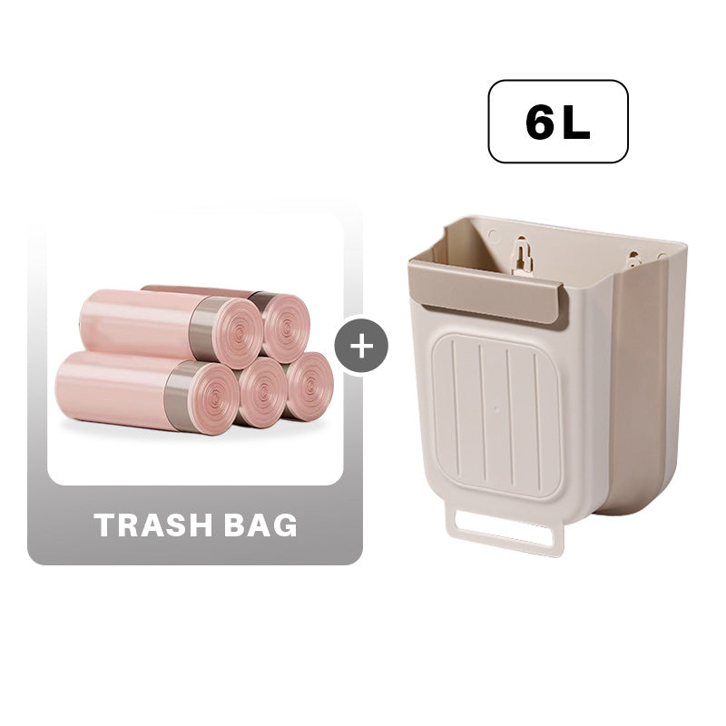 Multipurpose Hanging Collapsible Trash Can for Kitchen