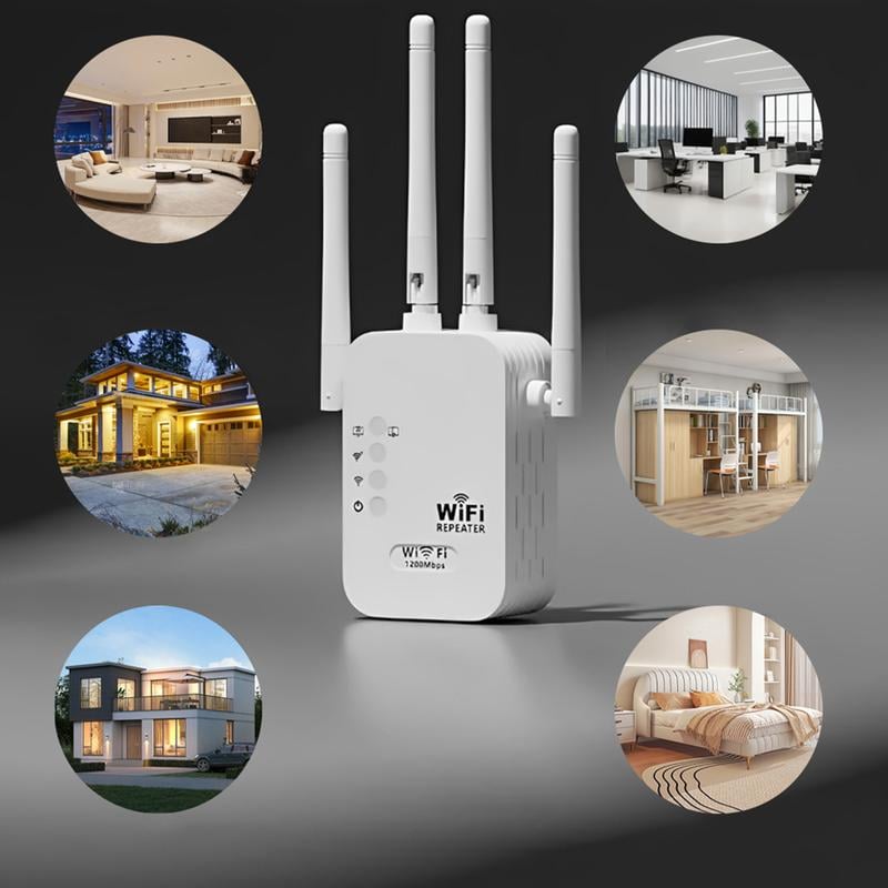 🔥While Supplies Last 50% OFF!📶 Dead Zones? Gone for Good! 1200Mbps WiFi Extender – Covers 10,000 sq.ft & 50 Devices. 🏡✨