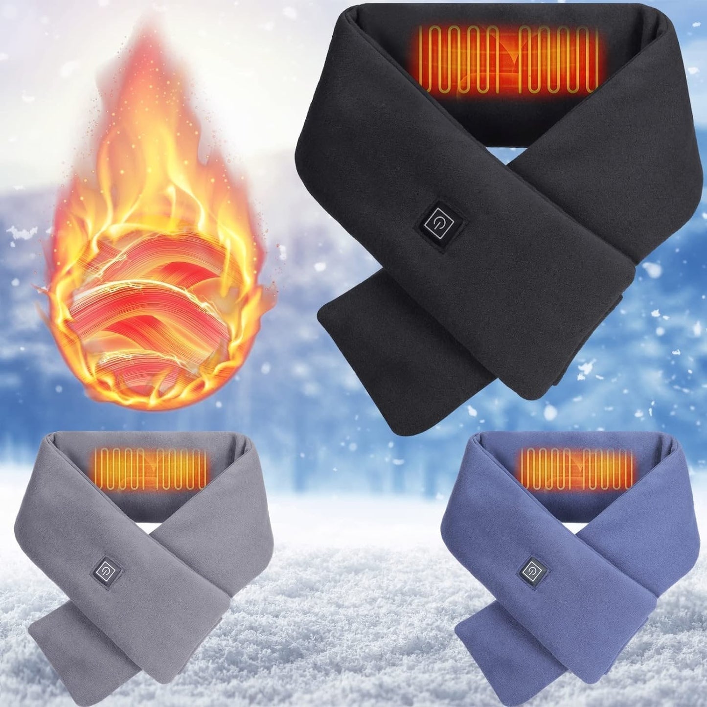 (🎁2025-Christmas Hot Sale🎁)Intelligent Electric Heating Scarf🎇