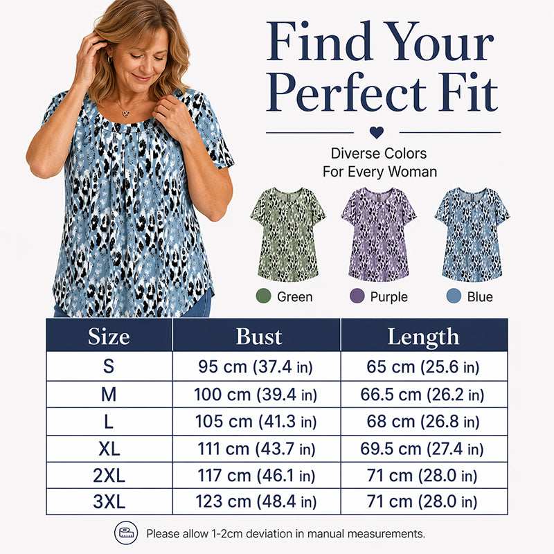 🎨👕 LIMITED TIME 50% OFF! 🌸Printed Round Neck Top – Vibrant print & effortless style – Stand out with ease. ✨