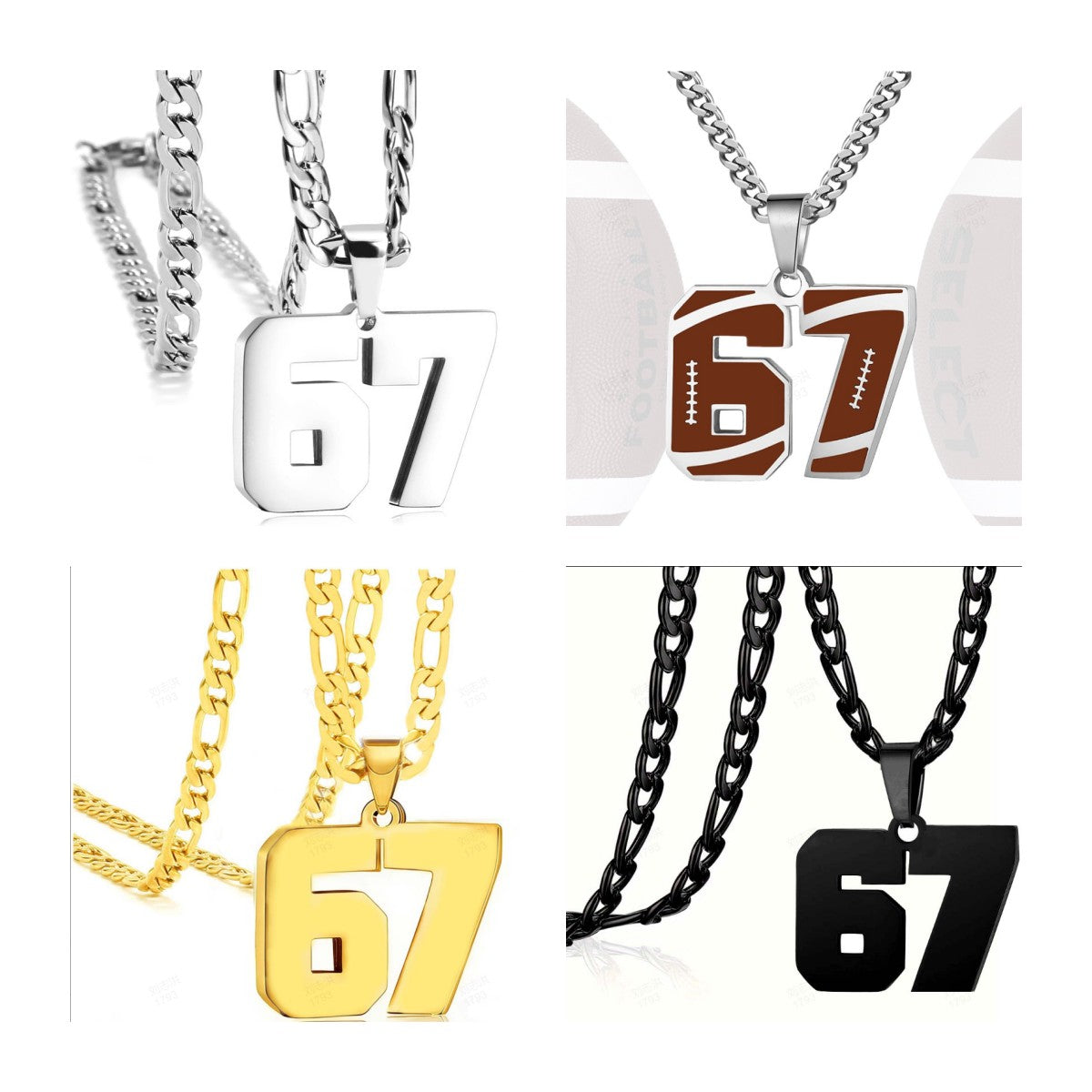 🔥Hot Sale✨ 67 Number Pendant Necklace – Fashion Statement Piece, 925 Sterling Silver & Gift Box 💎🎁