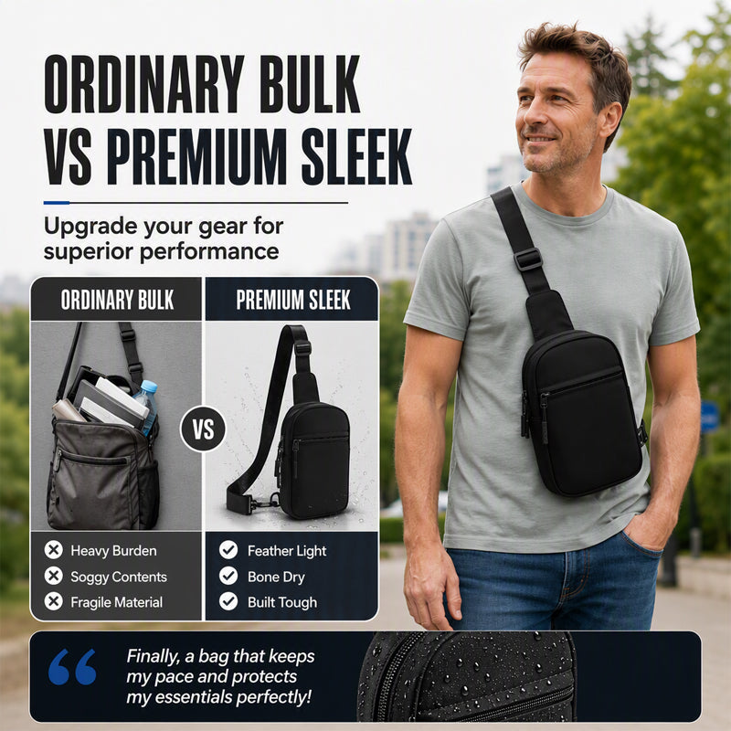 🎒HOT SALE 60% OFF NOW !✨Upgraded 2.0 Travel Sling Bag | Anti-Theft, 500D Nylon, RFID Protection