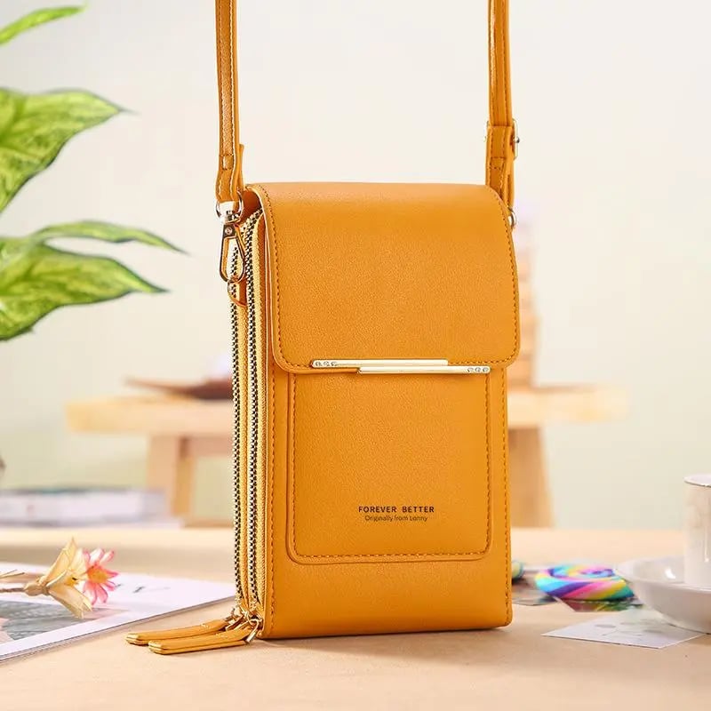 📱 Simple and elegant women's touchscreen crossbody phone wallet
